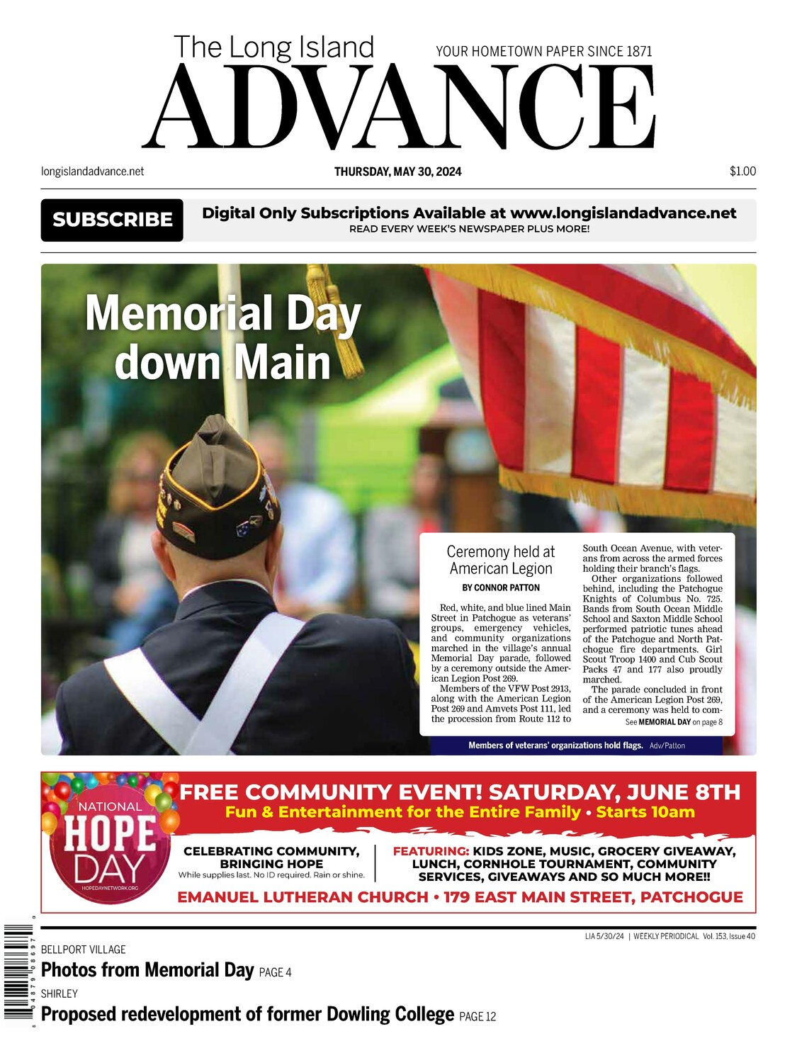 The Long Island Advance - May 30, 2024 | Trihamlet News